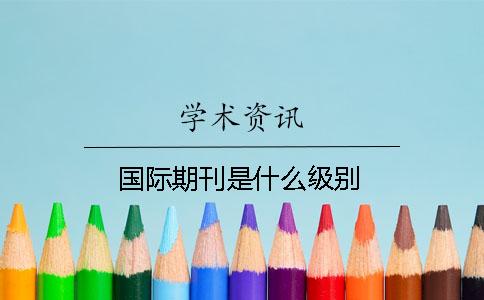 国际期刊是什么级别