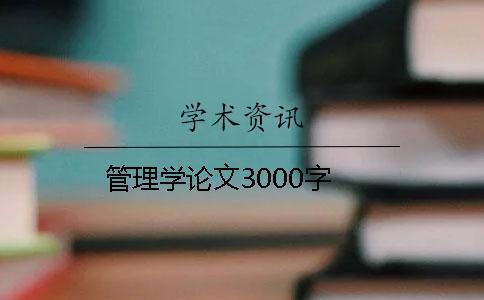 管理学论文3000字